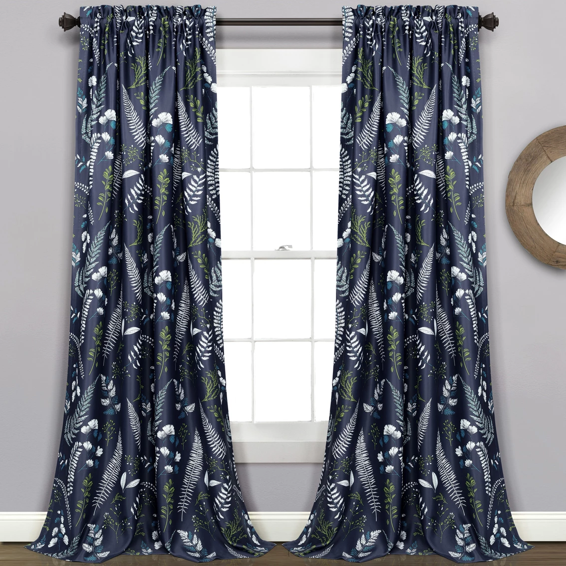 Hot Sale ๐ Lush Decor Devonia Allover Room Darkening Window Curtain Panels 2 Pc. Set ๐ - Image 2