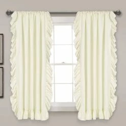 Wholesale ✨ Lush Decor Reyna 54 X 63 In. Window Curtain Panels Ivory 2 Pc. Set 😉
