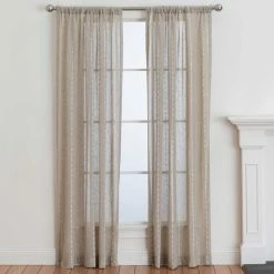 New 👍 Natco Home Rosario Rod Pocket Window Panel 🤩