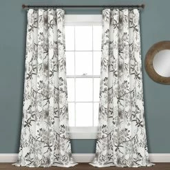 Cheapest 🔔 Lush Decor Botanical Garden Room Darkening Window Curtain Panels Set 52 X X 108 🤩