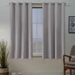 Best Pirce ๐ Exclusive Home Sateen Woven Blackout Grommet Top Window Panel 52 X 63 In. 2 Pk. ๐งจ