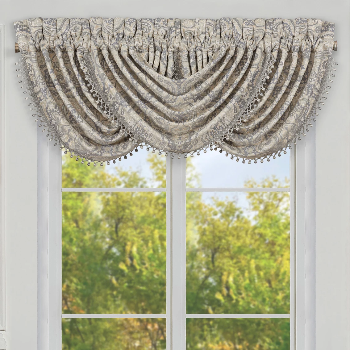 Buy โจ J. Queen New York Aidan Spa Window Waterfall Valance ๐