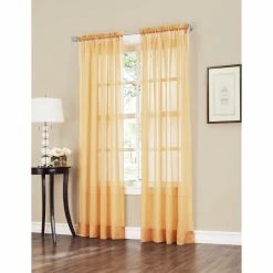 Wholesale 👏 No. 918 Erica 51 X 84 Crushed Voile Curtain Panel 👏