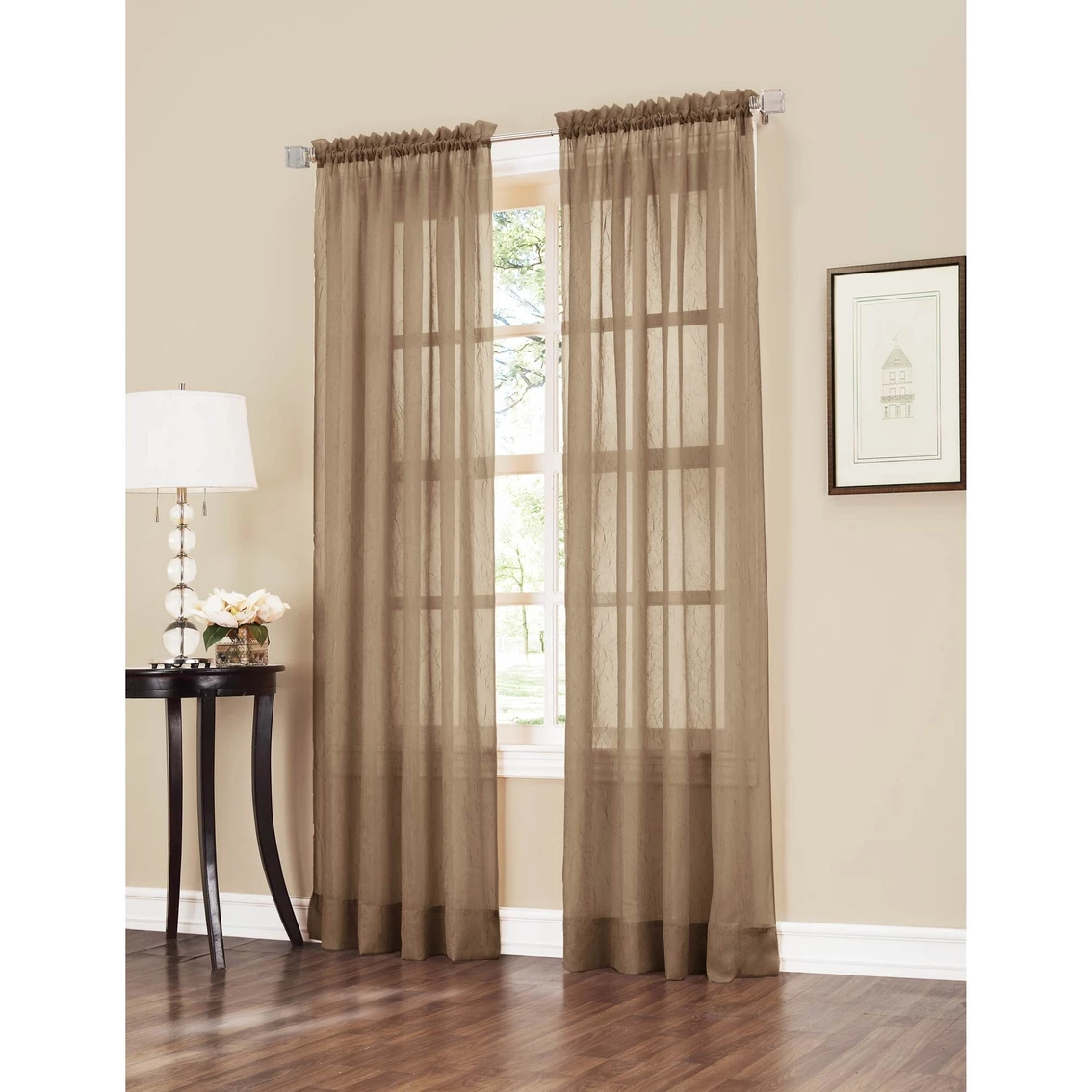 Wholesale π No. 918 Erica 51 X 84 Crushed Voile Curtain Panel π 2 Wholesale π No. 918 Erica 51 X 84 Crushed Voile Curtain Panel π - Image 2