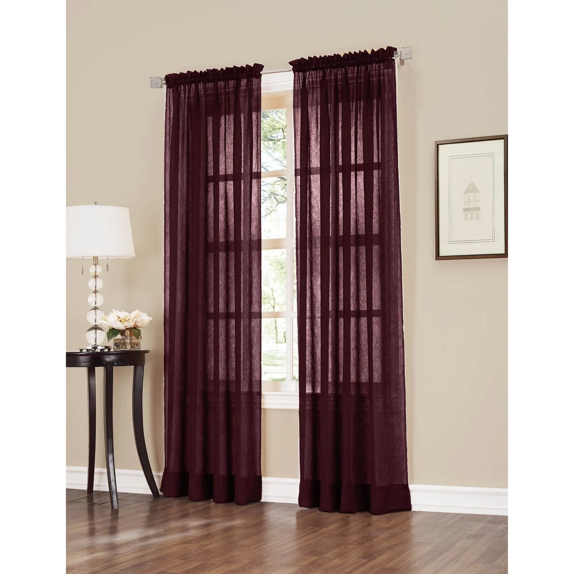 Wholesale π No. 918 Erica 51 X 84 Crushed Voile Curtain Panel π 3 Wholesale π No. 918 Erica 51 X 84 Crushed Voile Curtain Panel π - Image 3