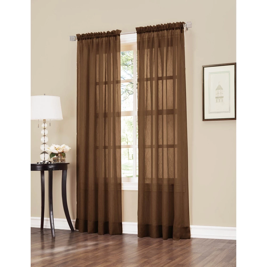 Wholesale π No. 918 Erica 51 X 84 Crushed Voile Curtain Panel π 5 Wholesale π No. 918 Erica 51 X 84 Crushed Voile Curtain Panel π - Image 5