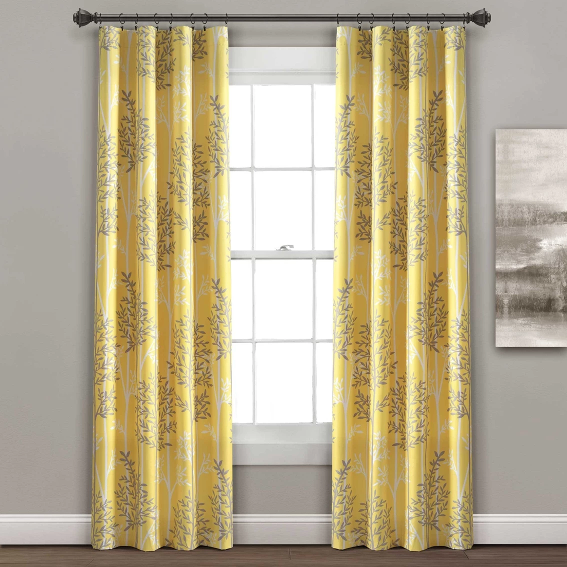 Coupon โค๏ธ Lush Decor Linear Tree Insulated Rod Pocket Blackout Window Curtain Panel Set ๐