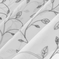 Promo 🤩 No. 918 Rosella Embroidered Floral Sheer Rod Pocket Curtain Panel, White 🛒 -J. Queen shop unnamed file 1138