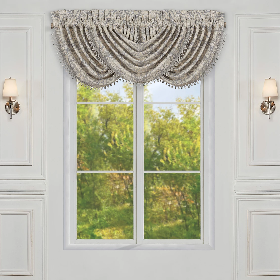 Buy โจ J. Queen New York Aidan Spa Window Waterfall Valance ๐ - Image 2