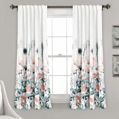 Deals ❤️ Lush Decor Zuri Flora Room Darkening Window Curtain Panels Set 👏
