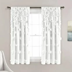 Best deal 👍 Lush Decor Riley Window Curtain Panel Single 54 X 63 😍