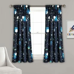 Best deal 💯 Lush Decor Universe Room Darkening Window Curtain Panels Set 🤩