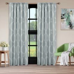 Cheap 🔥 Royale Linens Ogee Window Curtain Panel Drapes Pair 42 X 84 In. ⭐