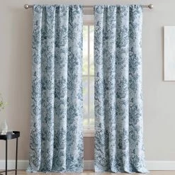 Hot Sale 🌟 1888 Mills An Damask Single Window Curtain Panel With Rod Pocket 50 X 84 In. 🤩