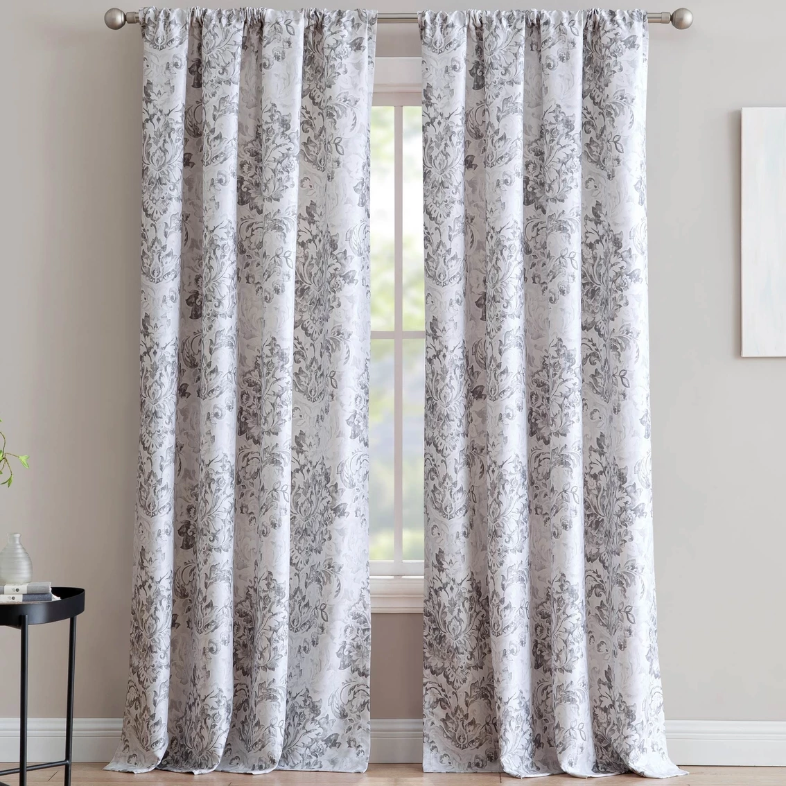 Hot Sale π 1888 Mills An Damask Single Window Curtain Panel With Rod Pocket 50 X 84 In. π€© 2 Hot Sale π 1888 Mills An Damask Single Window Curtain Panel With Rod Pocket 50 X 84 In. π€© - Image 2