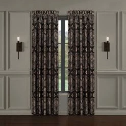 Flash Sale ❤️ J. Queen New York Windham Black 84 In. Window Panel Pair 🧨