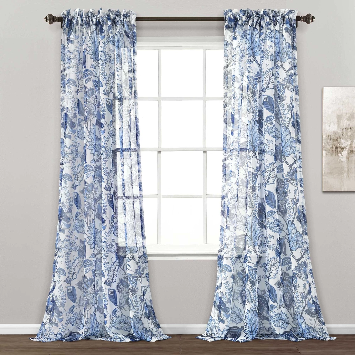 Hot Sale π Lush Decor Cynthia Jacobean Blue 52 In. X 84 In. Window Curtain Panel 2 Pc. Set βοΈ 1 Hot Sale π Lush Decor Cynthia Jacobean Blue 52 In. X 84 In. Window Curtain Panel 2 Pc. Set βοΈ