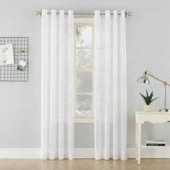 Discount 🎁 Simply Perfect Erica 51 X 63 In. Crushed Sheer Voile Grommet Curtain Panel ✨
