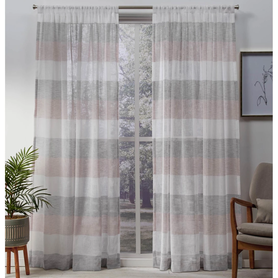 Coupon βοΈ Exclusive Home Bern Stripe Rod Pocket Window Curtain Panels 54 X 108 In. 2 Pk. π€© 1 Coupon βοΈ Exclusive Home Bern Stripe Rod Pocket Window Curtain Panels 54 X 108 In. 2 Pk. π€©