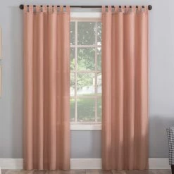 Cheap ⭐ No. 918 Jacob Heathered Texture Semi Sheer Tab Top Curtain Panel 😉