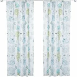 Discount 🤩 Levtex Home Biscayne Window Curtain Drape Panel 55 X 84 In. 👍