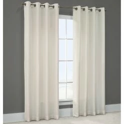 Brand new 🤩 Commonwealth Home Fashions Pretty Storm Textured Semi Sheer Pole Top Panel 🔔