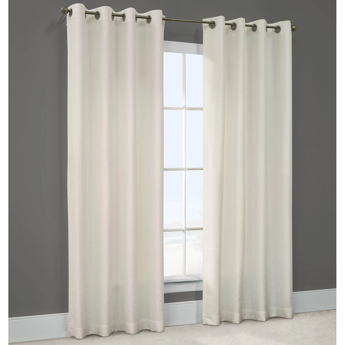 Brand new 🤩 Commonwealth Home Fashions Pretty Storm Textured Semi Sheer Pole Top Panel 🔔
