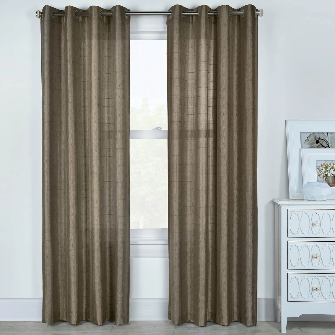 Brand new 🤩 Commonwealth Home Fashions Pretty Storm Textured Semi Sheer Pole Top Panel 🔔 - Image 3