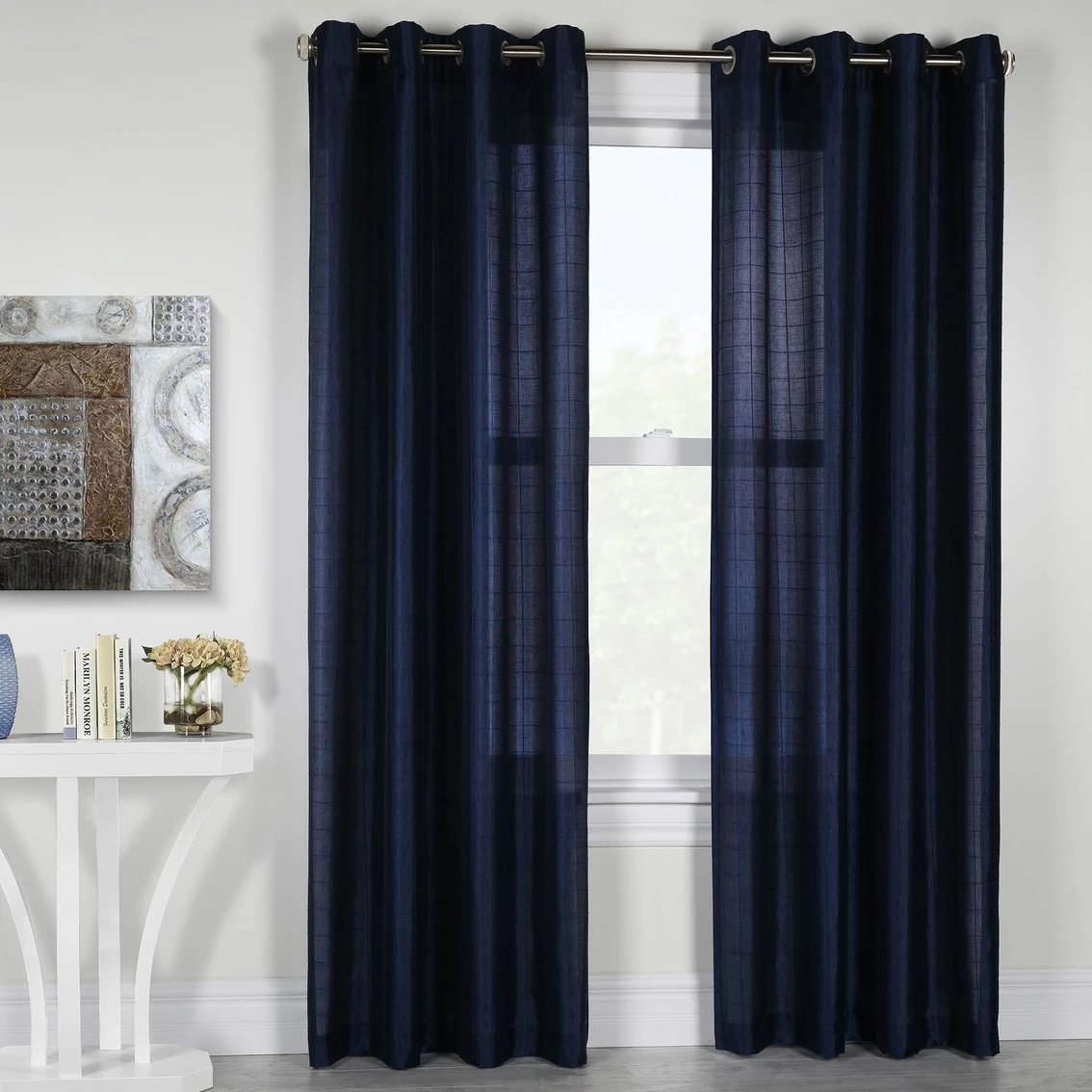Brand new 🤩 Commonwealth Home Fashions Pretty Storm Textured Semi Sheer Pole Top Panel 🔔 - Image 4