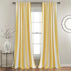 Wholesale ✔️ Lush Decor Wilbur Stripe Room Darkening Window Curtain Panels 😀