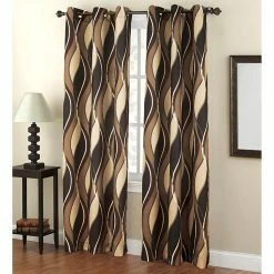 Wholesale ⭐ No. 918 Intersect Grommet Woven Print 48 X 84 Window Panel 😀