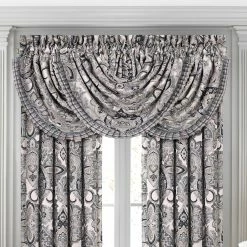 Discount 🌟 J. Queen New York Guiliana Silver Window Waterfall Valance 👏