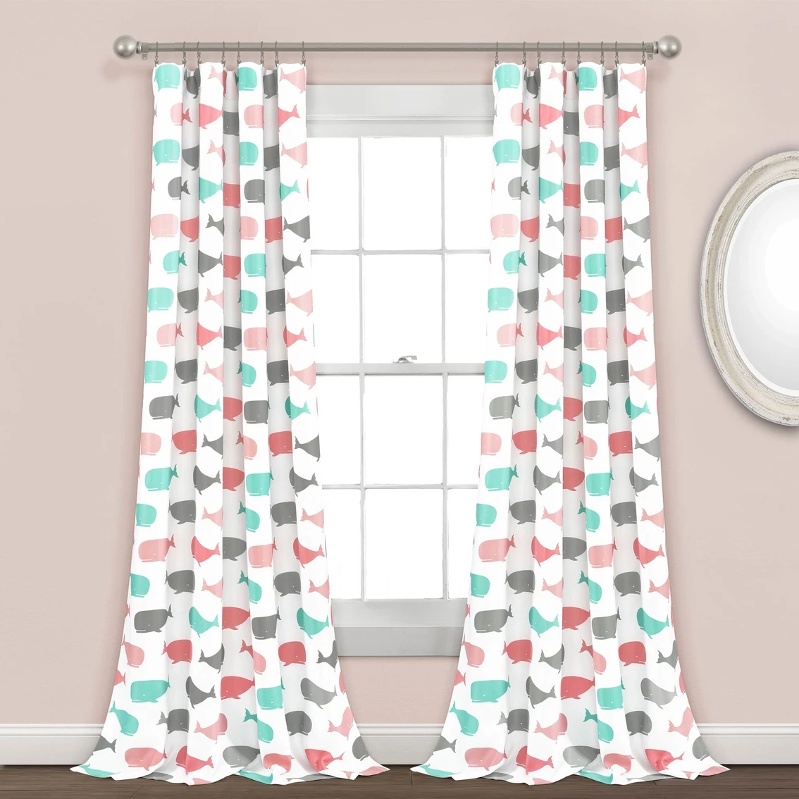 Best Sale π Lush Decor Whale Room Darkening Window Curtain 52x84 In. 2 Pc. Set βοΈ 2 Best Sale π Lush Decor Whale Room Darkening Window Curtain 52x84 In. 2 Pc. Set βοΈ - Image 2