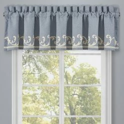 Top 10 ❤️ J. Queen New York Aurora Blue Window Straight Valance 👍
