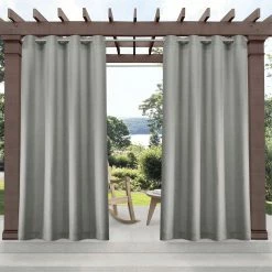 Best Sale 😀 Exclusive Home Biscayne Outdoor Grommet Top Panel Pair 🔔