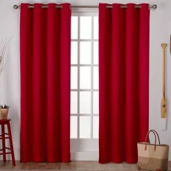 Buy 🧨 Exclusive Home Sateen Grommet Top Window Curtain Panels 52 X 96 In. 2 Pk. 👍 -J. Queen shop unnamed file 359
