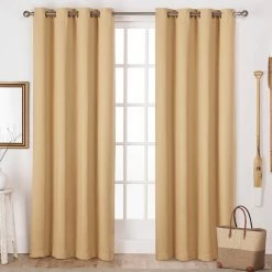 Buy 🧨 Exclusive Home Sateen Grommet Top Window Curtain Panels 52 X 96 In. 2 Pk. 👍 -J. Queen shop unnamed file 360