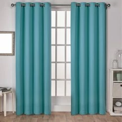 Buy 🧨 Exclusive Home Sateen Grommet Top Window Curtain Panels 52 X 96 In. 2 Pk. 👍 -J. Queen shop unnamed file 362