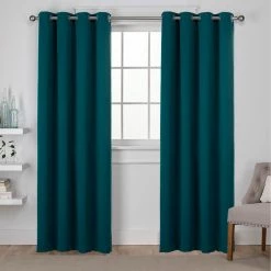 Buy 🧨 Exclusive Home Sateen Grommet Top Window Curtain Panels 52 X 96 In. 2 Pk. 👍 -J. Queen shop unnamed file 363