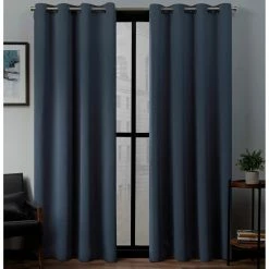 Buy 🧨 Exclusive Home Sateen Grommet Top Window Curtain Panels 52 X 96 In. 2 Pk. 👍 -J. Queen shop unnamed file 364