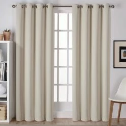 Buy 🧨 Exclusive Home Sateen Grommet Top Window Curtain Panels 52 X 96 In. 2 Pk. 👍 -J. Queen shop unnamed file 367