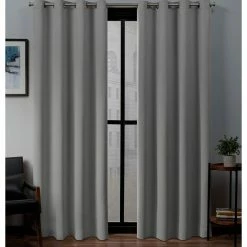 Buy 🧨 Exclusive Home Sateen Grommet Top Window Curtain Panels 52 X 96 In. 2 Pk. 👍 -J. Queen shop unnamed file 370