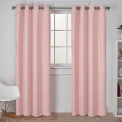 Buy 🧨 Exclusive Home Sateen Grommet Top Window Curtain Panels 52 X 96 In. 2 Pk. 👍 -J. Queen shop unnamed file 372