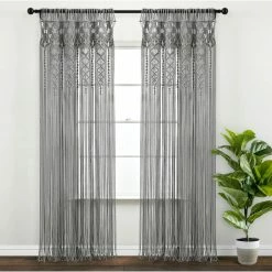 Promo π Lush Decor Boho Macrame Textured Cotton Window Curtain Single 40X84 π― 5 Promo π Lush Decor Boho Macrame Textured Cotton Window Curtain Single 40X84 π― -J. Queen shop unnamed file 399