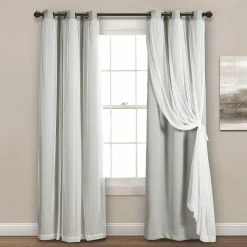 Best reviews of 😉 Lush Decor Grommet Sheer Panels With Insulated Blackout Lining 2 Pk. Curtains Set ✨ -J. Queen shop unnamed file 408