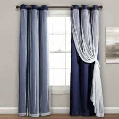 Best reviews of 😉 Lush Decor Grommet Sheer Panels With Insulated Blackout Lining 2 Pk. Curtains Set ✨ -J. Queen shop unnamed file 409