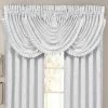 Best Sale 👏 J. Queen New York Astoria White Window Waterfall Valance 🧨