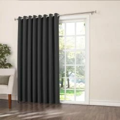 Wholesale 😀 Sun Zero Gramercy Grommet Room Darkening Patio Curtain Panel 100 X 84 💯