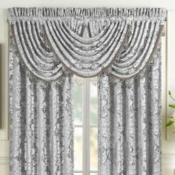 Coupon 😉 J. Queen New York Bel Air Silver Window Waterfall Valance 👏