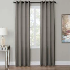 Budget 🥰 Michael Amini Aria 50 X 84 In. Grommet Top Panel Weighted Corners 🌟